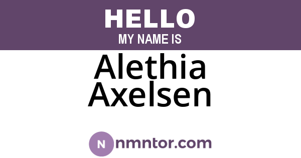 Alethia Axelsen