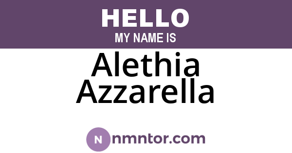 Alethia Azzarella