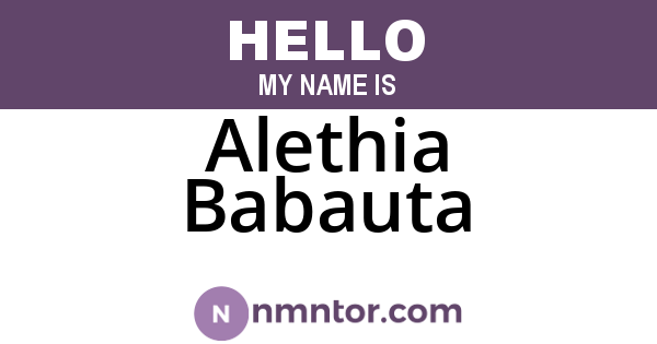 Alethia Babauta