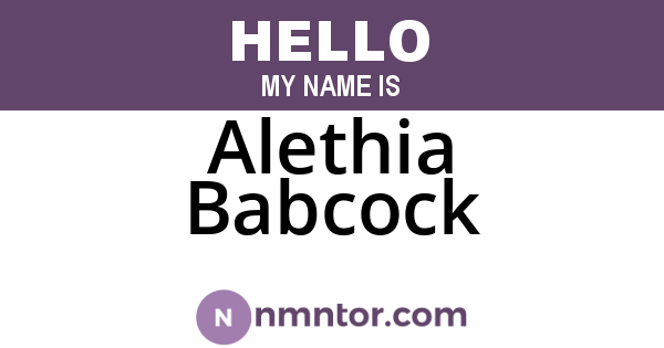 Alethia Babcock