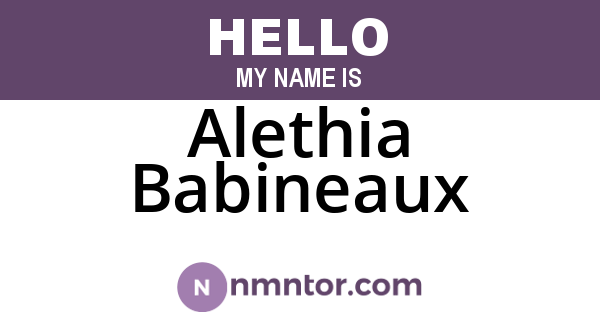 Alethia Babineaux