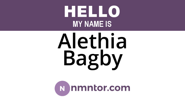 Alethia Bagby