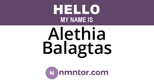 Alethia Balagtas