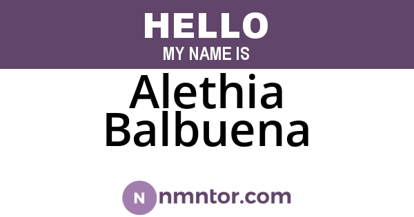 Alethia Balbuena