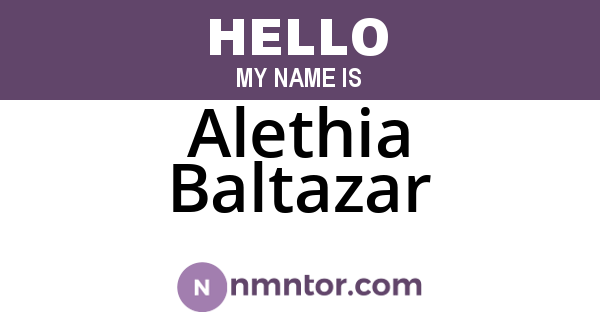 Alethia Baltazar