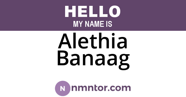 Alethia Banaag