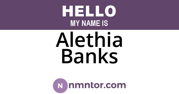 Alethia Banks
