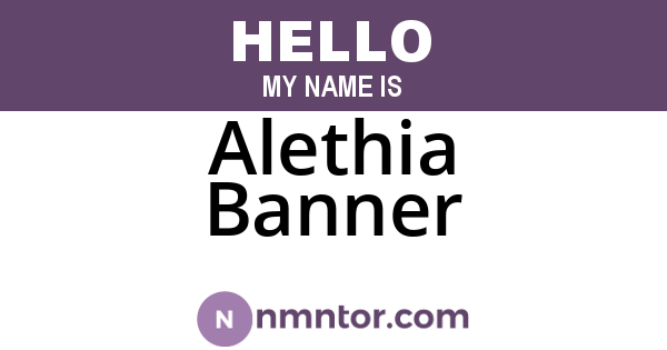 Alethia Banner