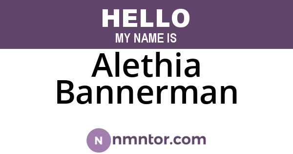 Alethia Bannerman