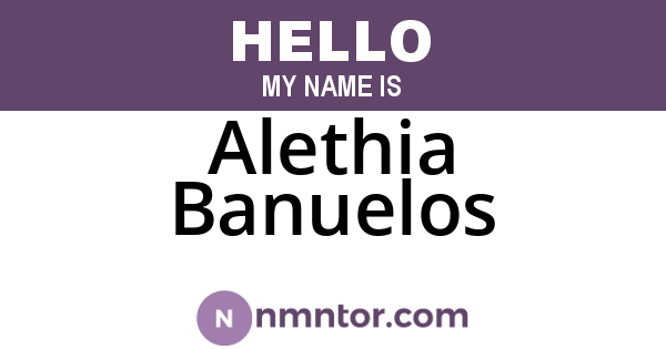 Alethia Banuelos