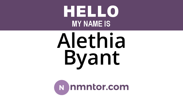 Alethia Byant