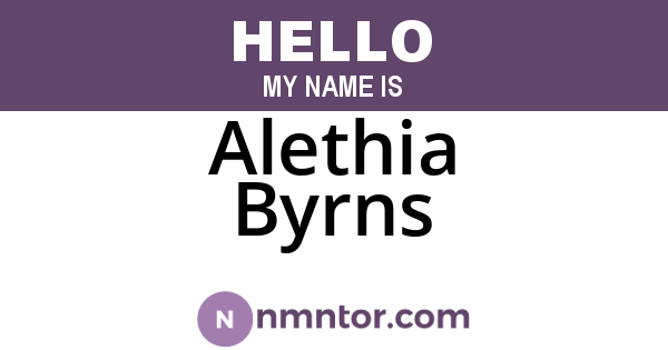 Alethia Byrns