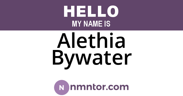 Alethia Bywater