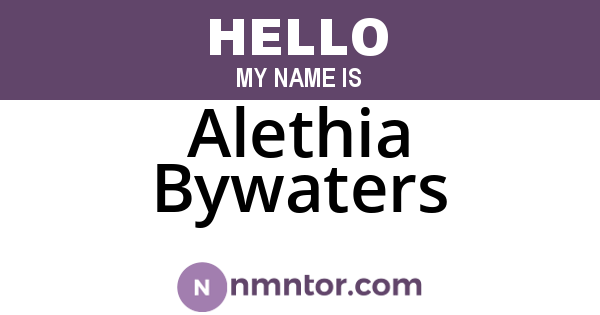 Alethia Bywaters