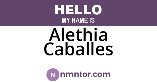Alethia Caballes