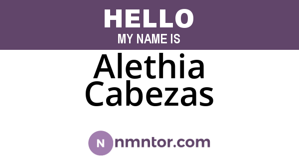 Alethia Cabezas