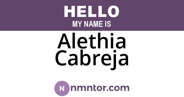 Alethia Cabreja
