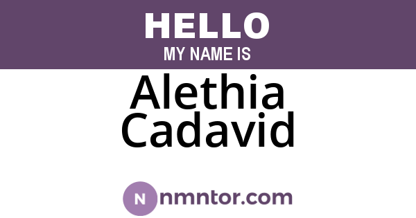 Alethia Cadavid