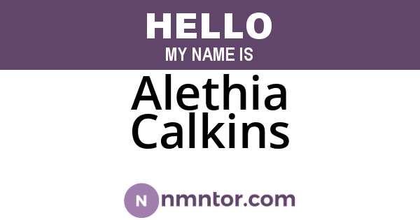 Alethia Calkins