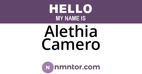 Alethia Camero