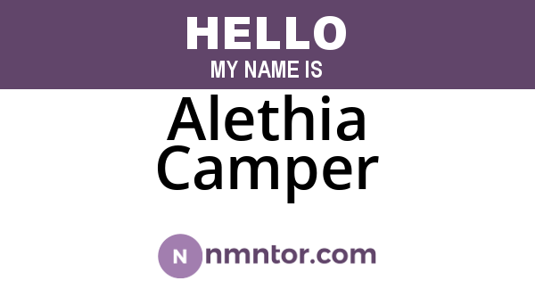 Alethia Camper