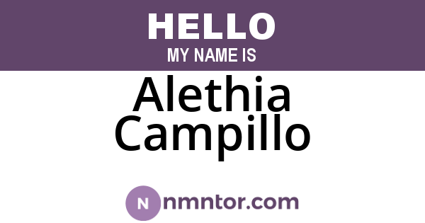 Alethia Campillo