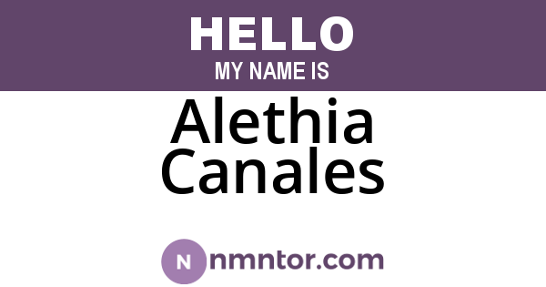 Alethia Canales