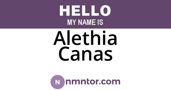 Alethia Canas