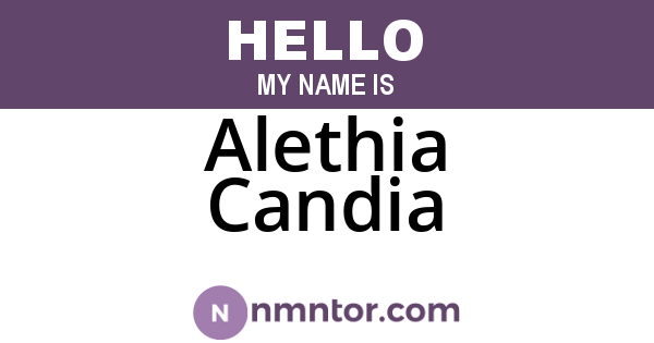 Alethia Candia