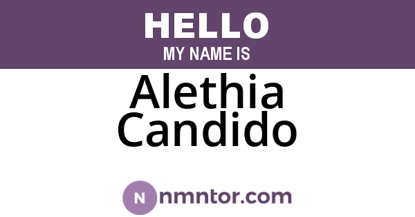 Alethia Candido
