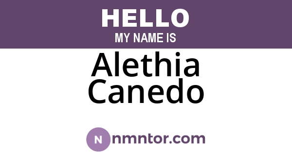 Alethia Canedo
