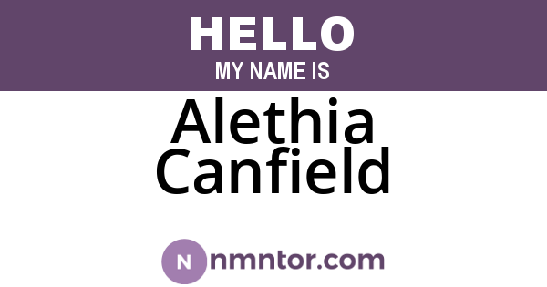 Alethia Canfield