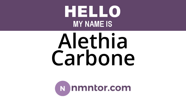 Alethia Carbone