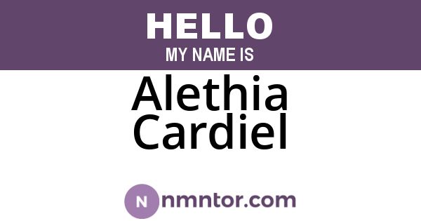 Alethia Cardiel