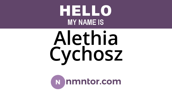 Alethia Cychosz