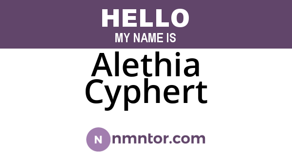 Alethia Cyphert