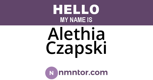 Alethia Czapski