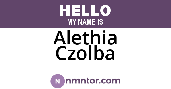 Alethia Czolba