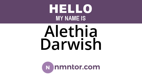 Alethia Darwish