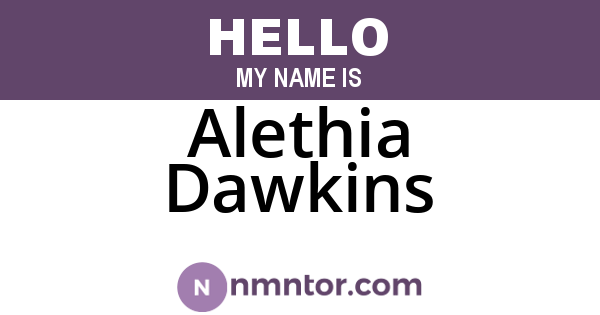 Alethia Dawkins