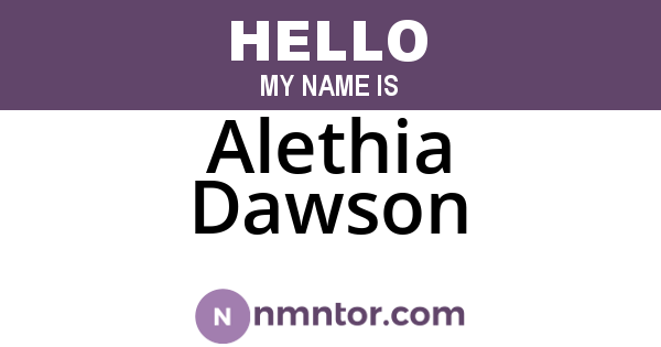Alethia Dawson