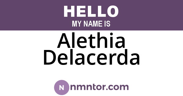 Alethia Delacerda