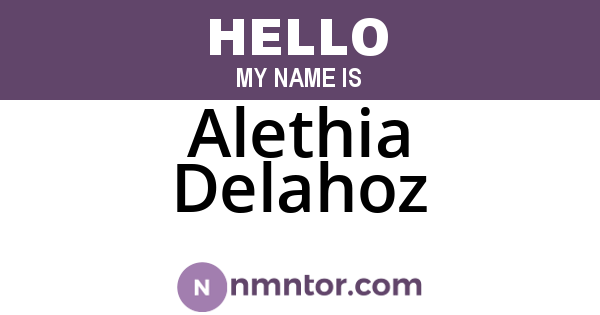 Alethia Delahoz