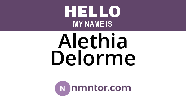 Alethia Delorme