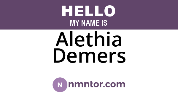 Alethia Demers