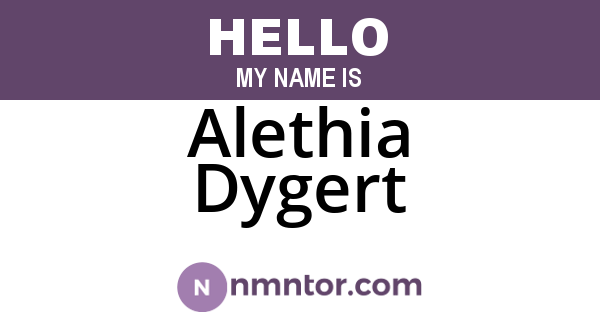 Alethia Dygert