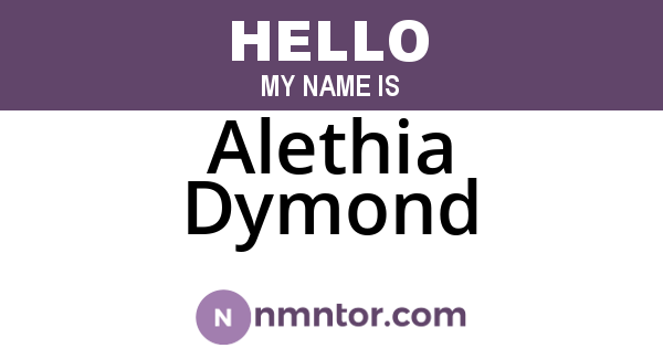 Alethia Dymond