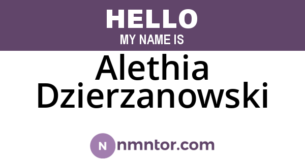 Alethia Dzierzanowski