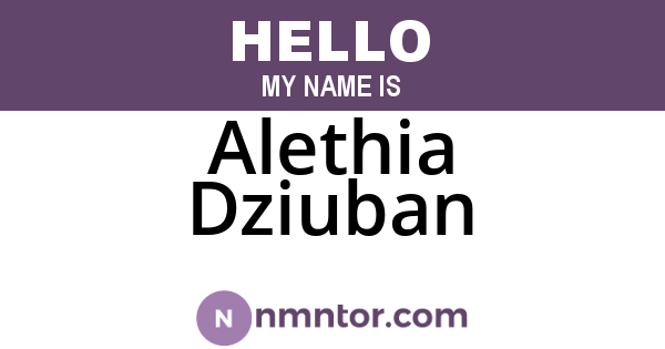 Alethia Dziuban