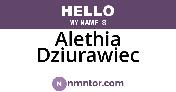 Alethia Dziurawiec